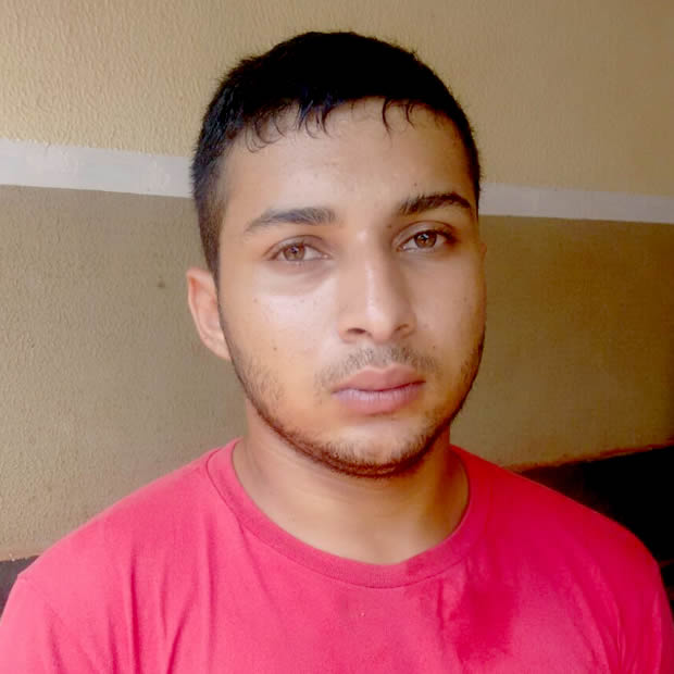 Ângelo Marinho dos Santos, 19 anos, morador de Fátima do Sul confessou participação no roubo e foi preso nesta terça-feira (26), em Fátima do Sul