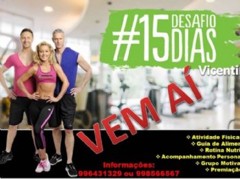 1º Desafio 15 Dias está com inscrições abertas em Vicentina