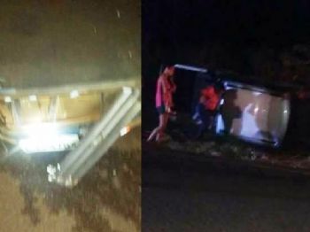S-10 tomba após batida contra Corcel entre Deodápolis e Lagoa Bonita