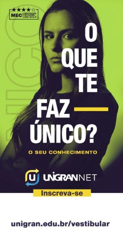 É sábado vestibular Unigran Net 2019 em Jateí