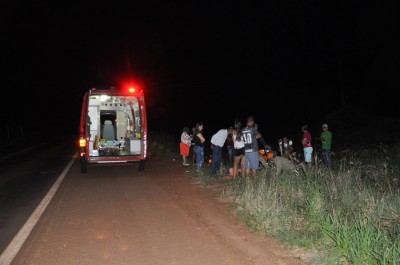 Motociclista tem perna amputada após acidente entre Vicentina e Fátima do Sul