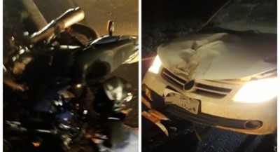 Idoso morre em colisão envolvendo moto e carro entre Deodápolis e Ivinhema