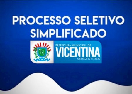 Confira o resultado de pontuação e inscrições deferidas e indeferidas do Seletivo em Vicentina