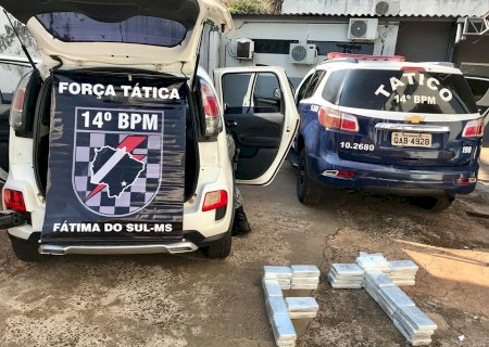 Força Tática  apreende cocaína e pasta base durante Operação Fronteira Segura II