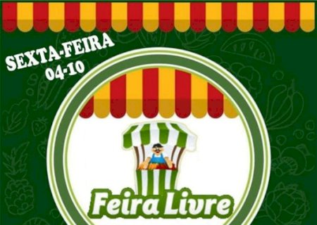 Hoje tem Feira Livre com produtos da agricultura familiar, gastronomia e artesanato em Vicentina