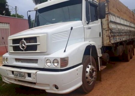 PM encontra caminhão roubado a mão armada em Lagoa Bonita