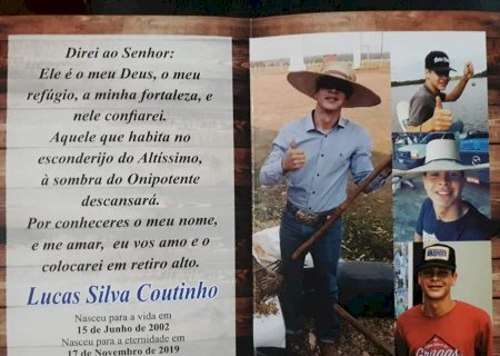 Família de Lukinha convida para missa de 7º dia em Vicentina