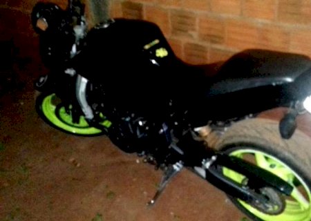 Em ação rápida, motocicleta roubada em Ivinhema é recuperada em Deodápolis