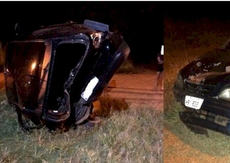 Veículos ficam destruídos em acidente no Proteirito, em Vicentina