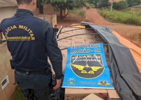Quatro são presos com carga de cigarros avaliada em R$ 1 milhão em MS