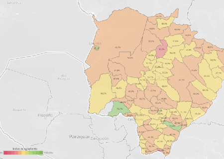 Coronavírus: isolamento social: Vicentina 59,8%; Fátima do Sul 53% e Jateí 74,5%