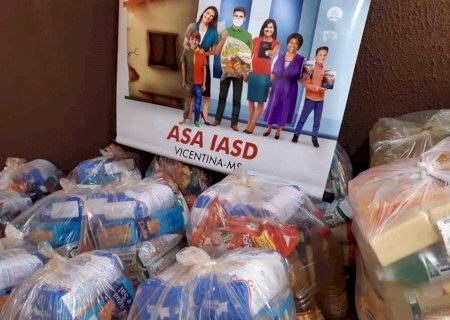 Igreja Adventista do Sétimo Dia de Vicentina distribui 600 kg de Alimentos à Familias carentes