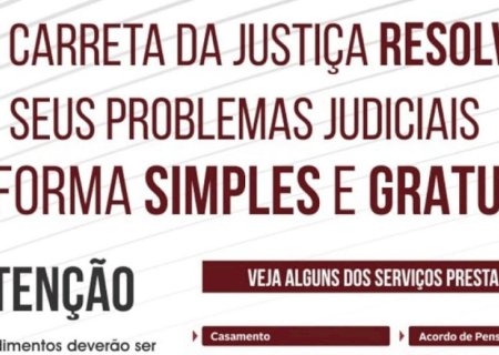 Alô Vicentina, Carreta da Justiça vai estar no município, resolva seus problemas judiciais gratuito