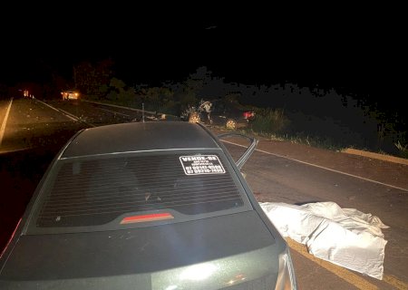 Em Nova Alvorada, acidente entre veículos na BR-267 deixa uma pessoas morta e três feridas
