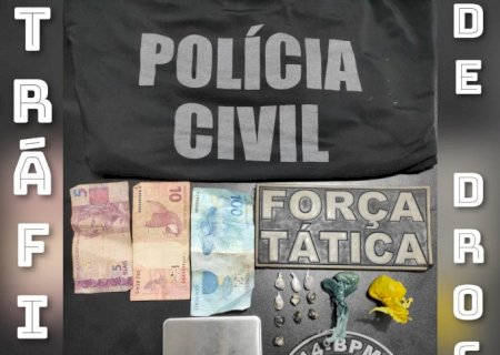 Polícia Civil e Força Tática prendem traficante em Deodápolis