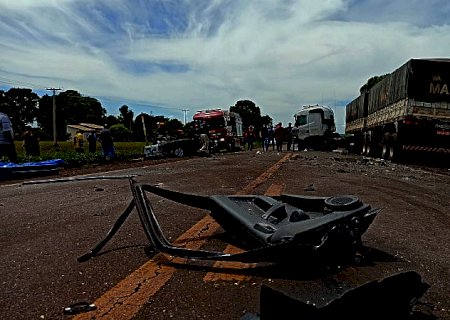 Emocionado motorista da carreta conta como aconteceu o acidente em que 1 pessoa morreu carbonizada entre Fátima do Sul e Dourados