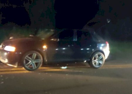 Em Vicentina, condutor de Gol colide em Pálio e condutor foge sem prestar socorro
