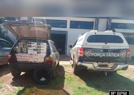Força Tática apreende veículos com contrabandos em Vicentina e Fatima do Sul