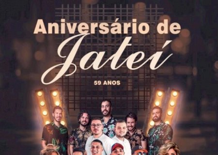 Jateí vai celebrar 59 anos com festa popular e atrações já estão confirmadas