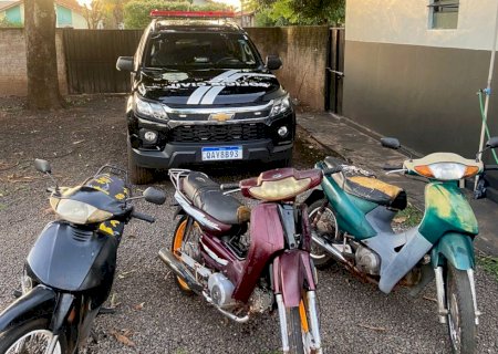 Polícia Civil de Juti prende dois homens por receptação e recupera mais três motocicletas