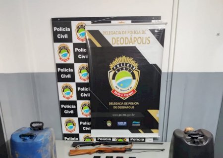 PC de Glória de Dourados e Deodápolis prendem 4 acusados de furtar óleo diesel em fazendas na região