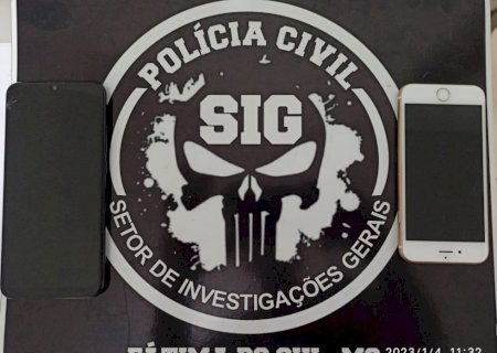 Polícia Civil de Fátima do Sul, através de Investigadores do S.I.G., recuperam dois aparelhos de telefone celular e prendem pai e filho