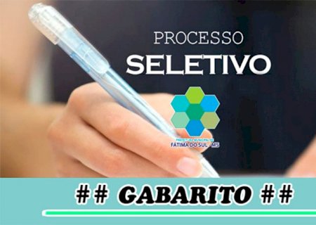 Confira o gabarito do processo seletivo para diversos cargos da Prefeitura de Fátima do Sul