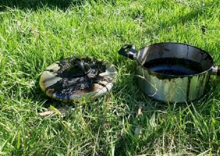 Panela esquecida no fogo causa princípio de incêndio em residência em Coxim