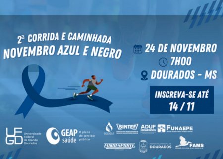 II Corrida e Caminhada Novembro Azul e Negro será domingo