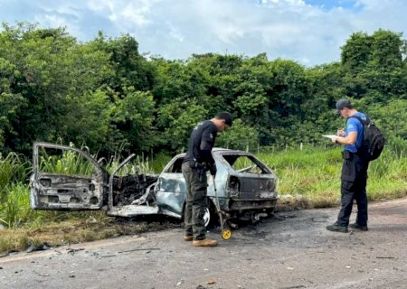 Identificado motorista que morreu carbonizado após colisão com carreta entre Batayporã e Anaurilândia