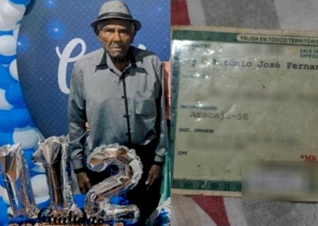 Aos 112 anos, idoso de MS rebate Guinness Book e afirma ser o homem mais velho do mundo