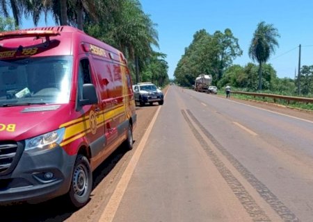 Identificado pedestre  que morreu atropelado por caminhão entre Fátima do Sul e Dourados na BR-376