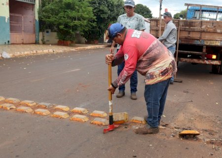 Prefeito Wagner da Garagem inicia mandato pedindo a retirada de tachões em Fátima do Sul