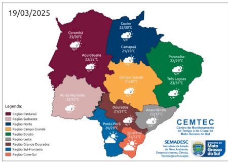 Prepare o guarda-chuva: quarta-feira será de chuva intensa em MS