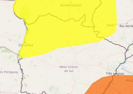 Meteorologia inclui 17 municípios de MS em alerta de chuva intensa