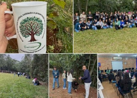 Parceria Ambiental entre Usina Fátima do Sul Agro-Energética e Escola tem palestra e plantio de árvores nativas