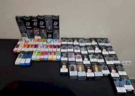 Em Itaporã, tabacaria &eacute; alvo de fiscaliza&ccedil;&atilde;o e dono &eacute; preso por venda cigarros eletr&ocirc;nicos