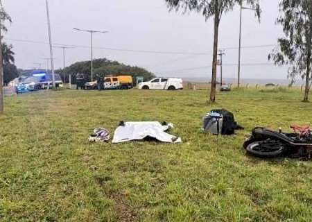 Jovem de 19 anos morre ao bater moto em poste na MS-156, em Itaporã