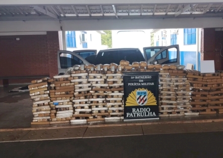 Jovem é flagrado transportado 599 kg de maconha e 8 kg de Skank em Fátima do Sul