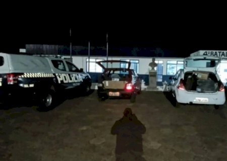 Três são presos suspeitos de transportarem ‘muamba’ em carros em Ponta Porã