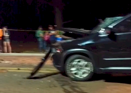 VÍDEO: Jovem morre e três pessoas ficam feridas em acidente envolvendo carro e carreta entre Deodápolis e Ivinhema na BR-376