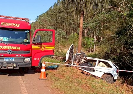 VÍDEO: Acidente entre Indápolis e Deodápolis deixa um morto e outro gravemente ferido