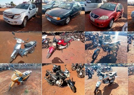 Detran/MS leiloa 13 carros e 96 motos apreendidos em Caarapó, Fátima do Sul, Dourados, Iguatemi e Ponta Porã