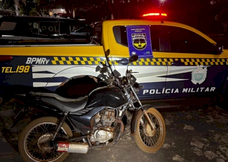 Deodápolis: PMR apreende motocicleta adulterada em Porto Vilma