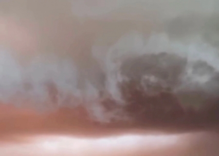 VÍDEO: Nuvem em espiral surge sobre lavoura no interior de Mato Grosso do Sul