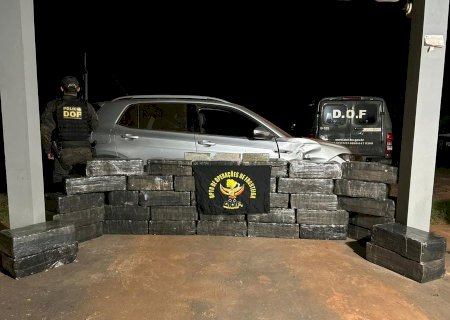 DOF apreende veículo com mais de 650 quilos de maconha em Angélica