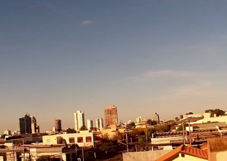 Fim de semana ser&aacute; quente e com risco de tempestade em parte de MS