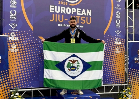 Jiu-Jitsu: Jateiense  Júlio Correa Dias conquista medalha de bronze em campeonato europeu disputado em Portugal