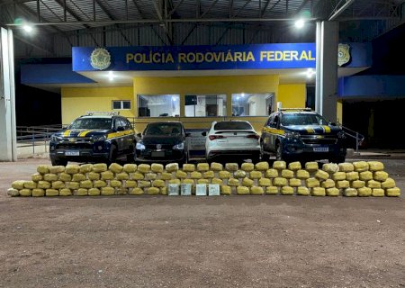 PRF apreende 107 Kg de skunk e prende dupla em Miranda (MS)
