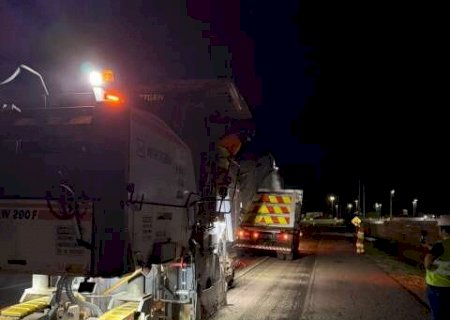 Obras noturnas vão alterar tráfego no anel viário da BR-163